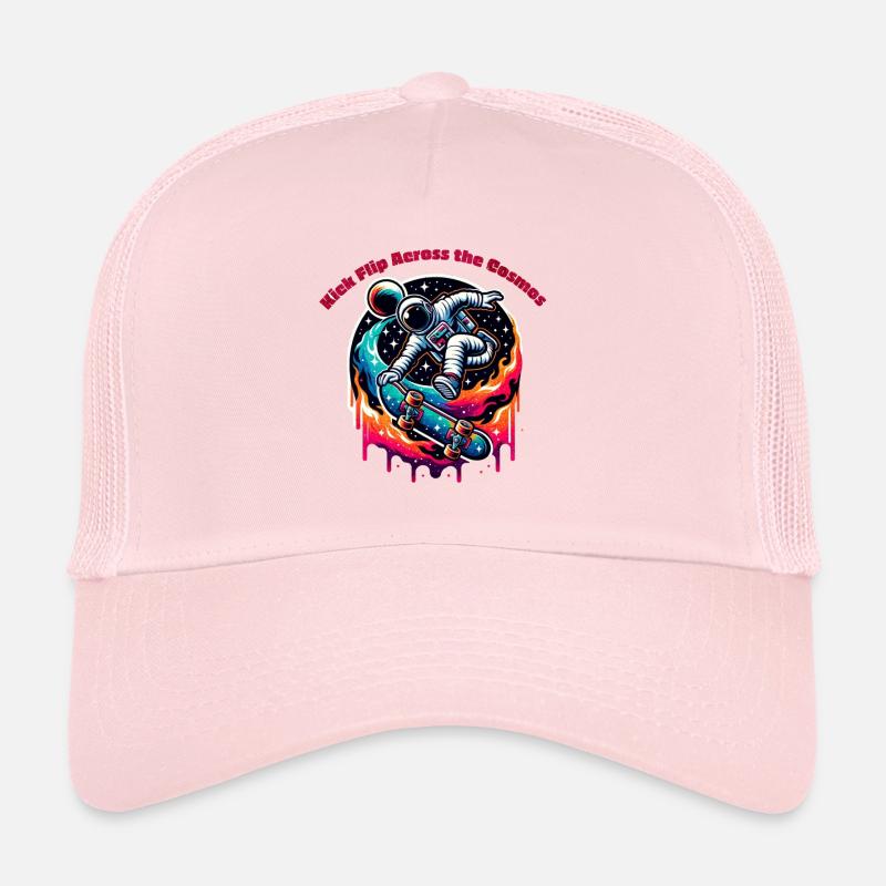 Kick flip à travers le cosmos Casquette trucker 