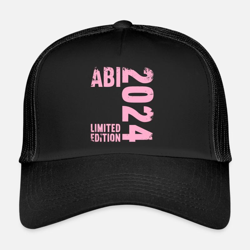 Abitur Junge Mädchen Abi Abitur 2024 - Trucker Cap - Schwarz/Schwarz