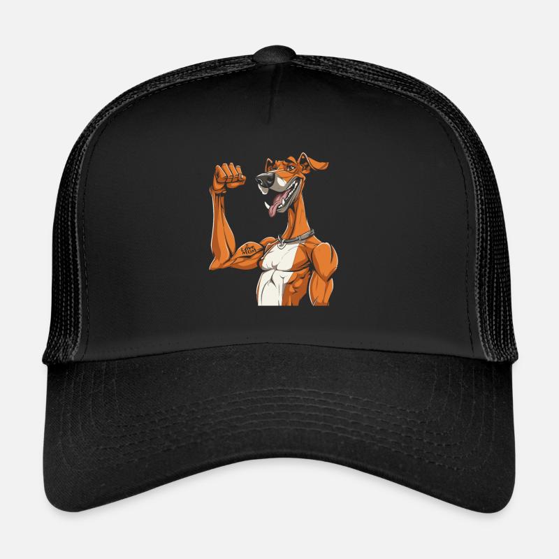 Greyhound Windhund I Love Mom Trucker Cap