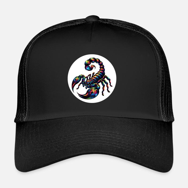 Scorpion - Casquette trucker  - noir/noir