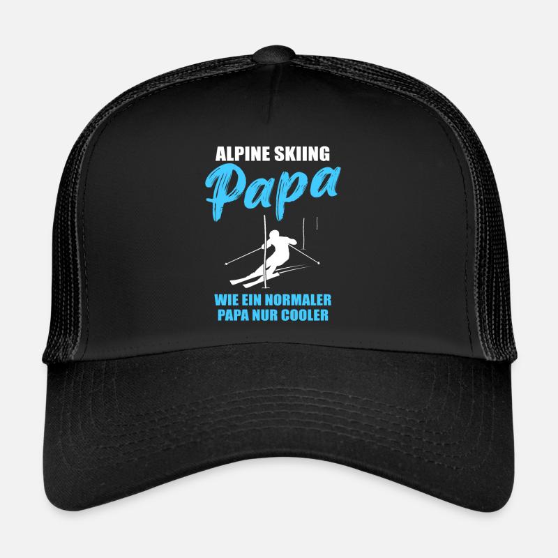 Alpine Ski Dad Gift Trucker Cap