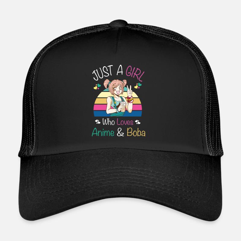 Nur ein Mädchen, das Anime und Boba liebt Trucker Cap