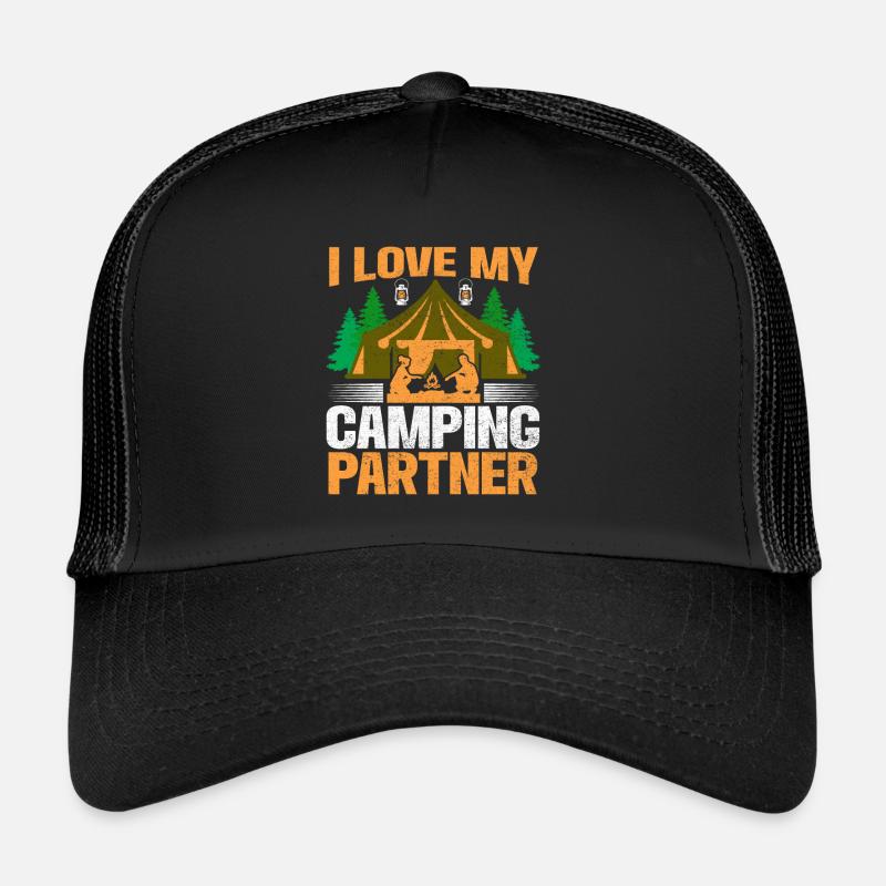 Ehemann Und Ehefrau Campingpartner Paar Matching Trucker Cap