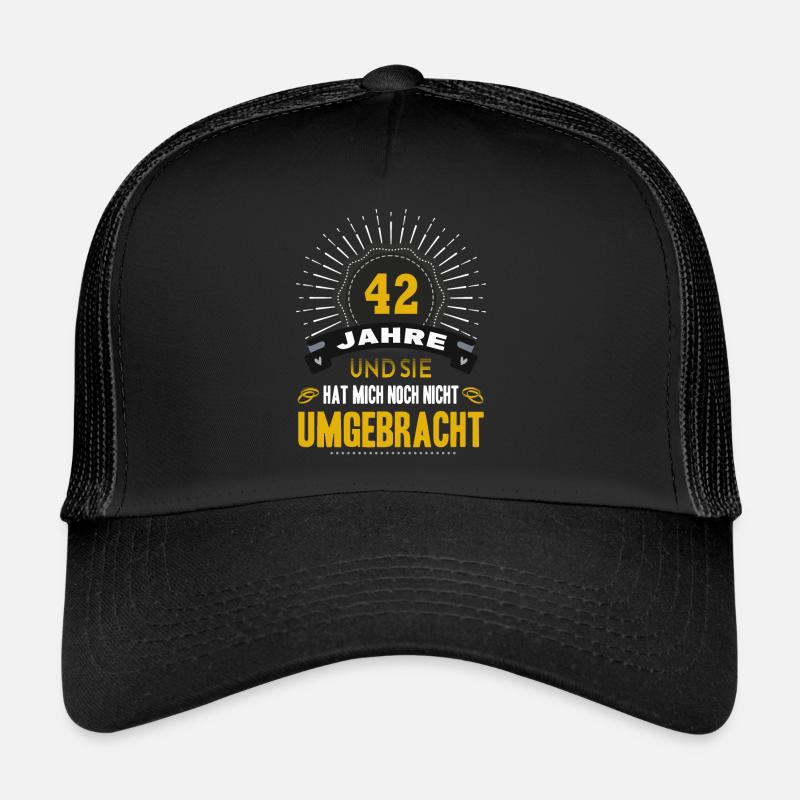 42 Hochzeitstag Mann 42 Jahre Ehe Granathochzeit Trucker Cap