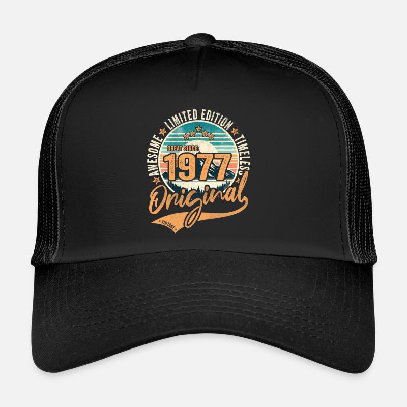 Année 1977 47e anniversaire Original 1977 Casquette trucker 