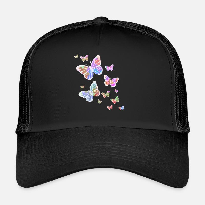 Schmetterling Schmetterling Tier bunt Farbe Trucker Cap