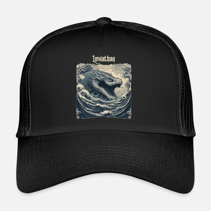 Leviathan - Trucker Cap - Schwarz/Schwarz