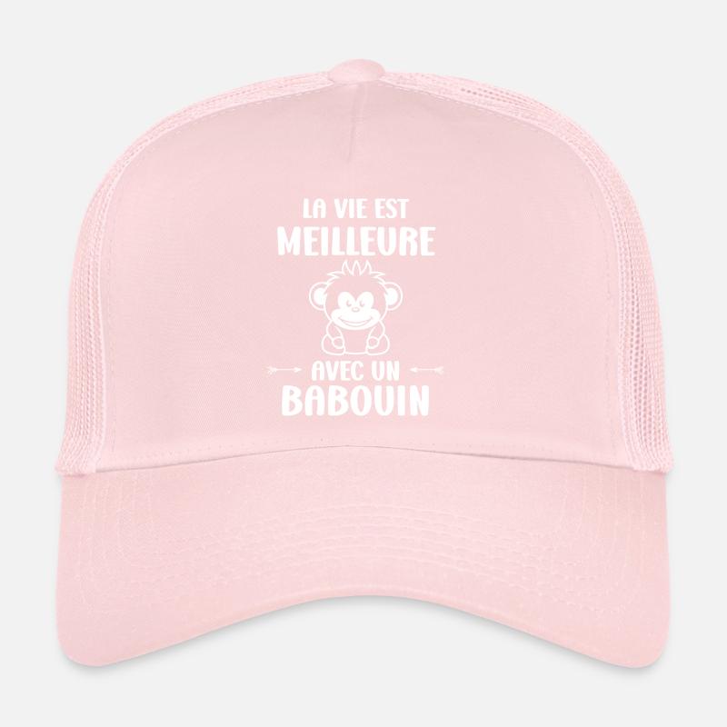 Humour petit singe babouin Casquette trucker 