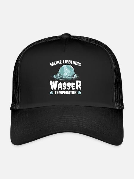 Eisschwimmen - Trucker Cap - Schwarz/Schwarz