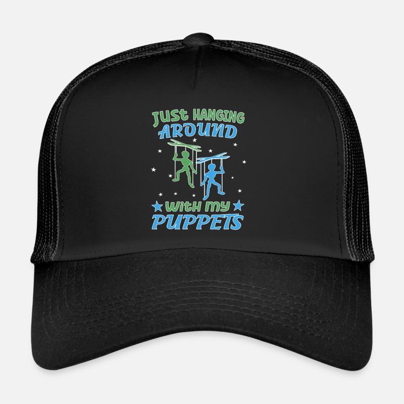 Marionnettiste avec marionnettes ventriloque marionnette Casquette trucker 