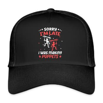 Puppeteers for puppetry and marionettes - Trucker Cap - black/black - Front