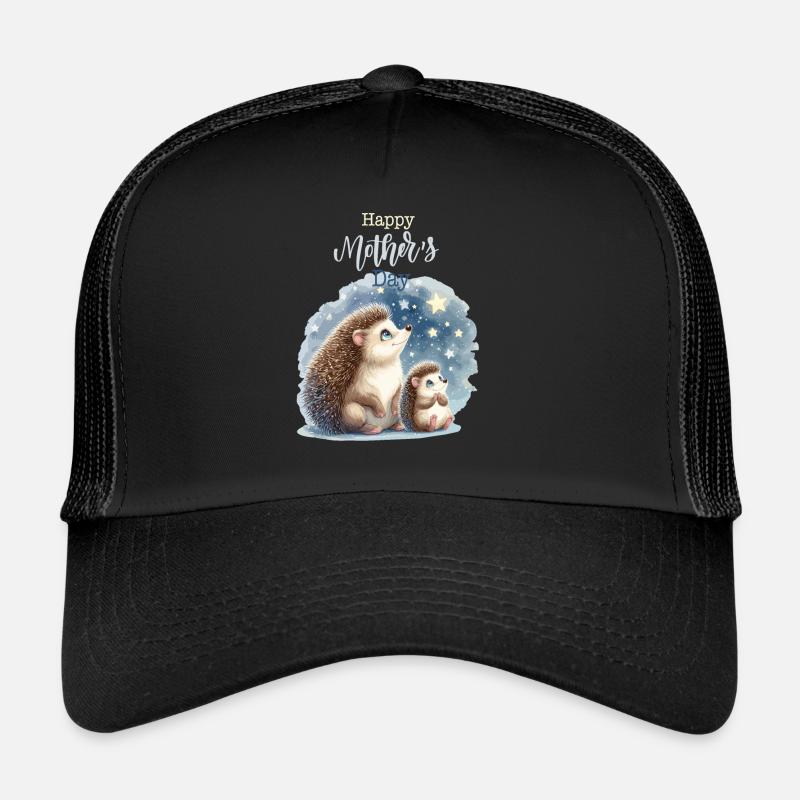 Muttertag Mama Igel Kind Mutter Geschenk Familie Trucker Cap