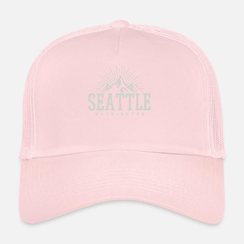 Seattle Washington Souvenir Gift Trucker Cap