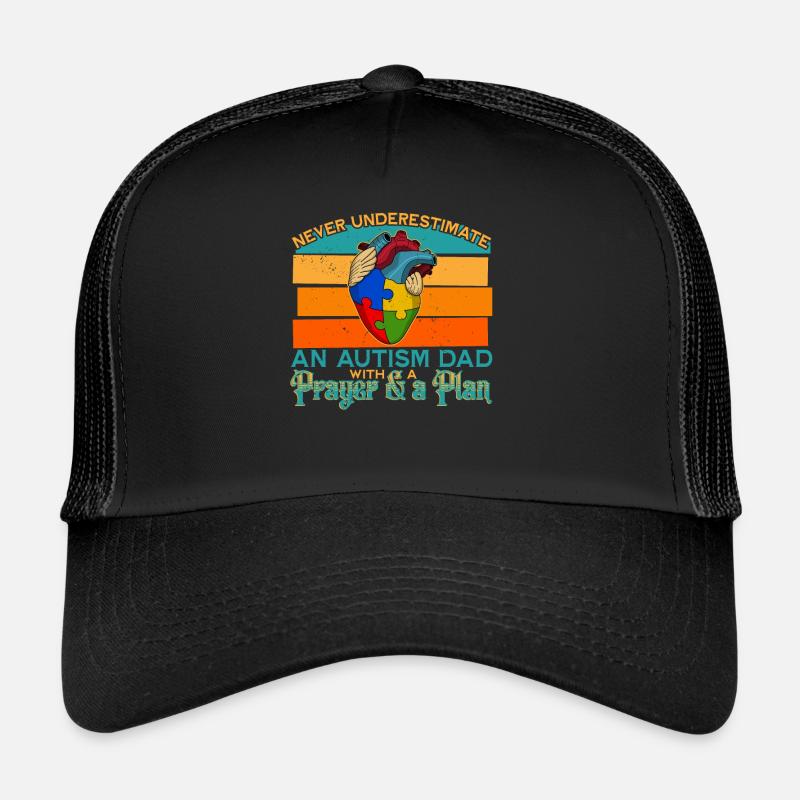 Autism Herz Autismus-Puzzleteil Dad Trucker Cap