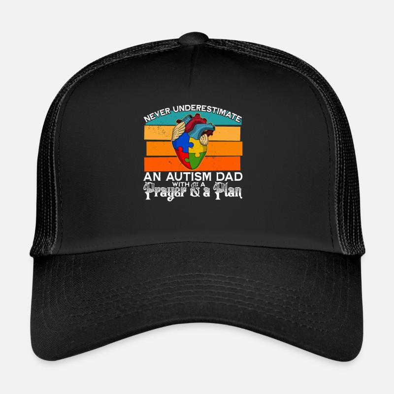Autism Herz Autismus-Puzzleteil Dad Trucker Cap