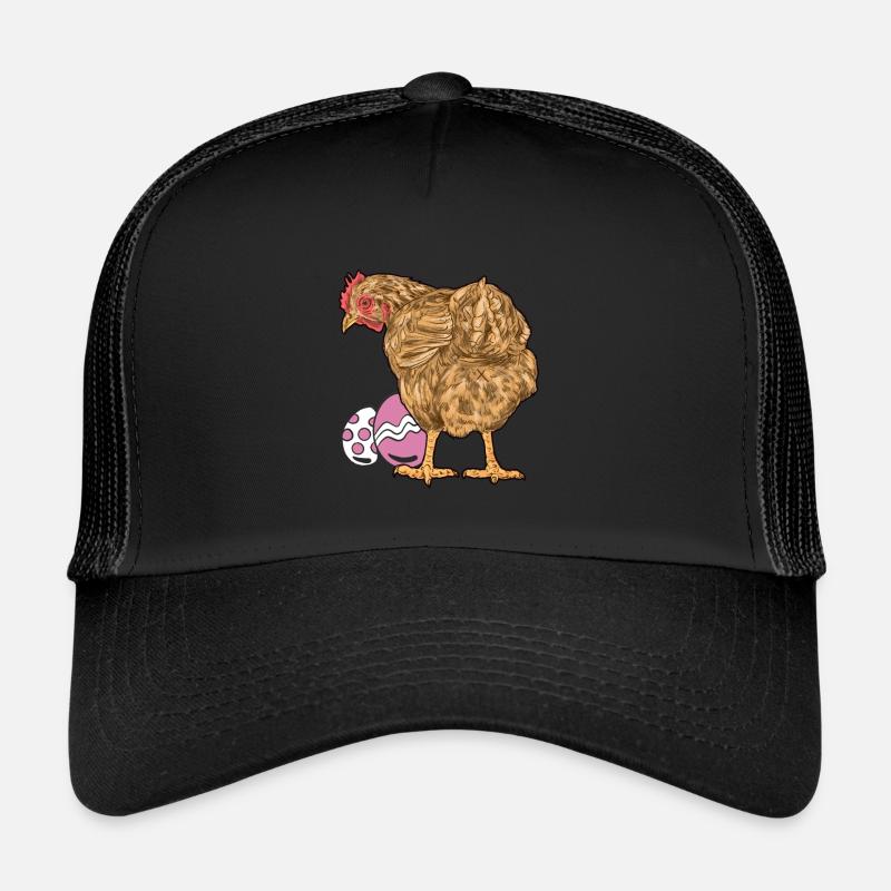 Huhn Federvieh Geflügel Eier Ei Ostern Osterei Trucker Cap