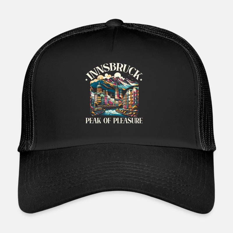 Innsbruck Austria Travel Vacation Austrian Trucker Cap