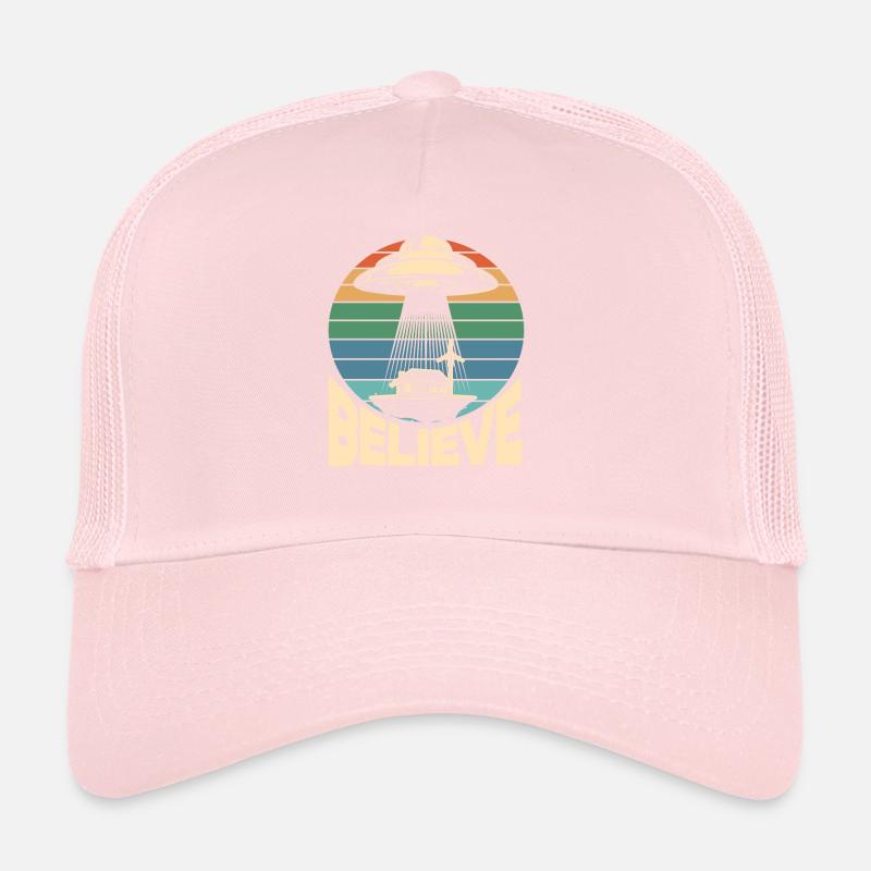Cadeau de soucoupe volante rétro Casquette trucker 