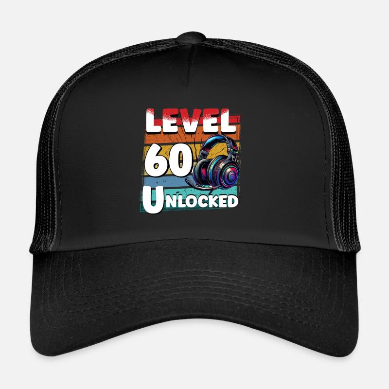 Gaming Geburtstag Level 60 freigeschaltet Zocker Trucker Cap