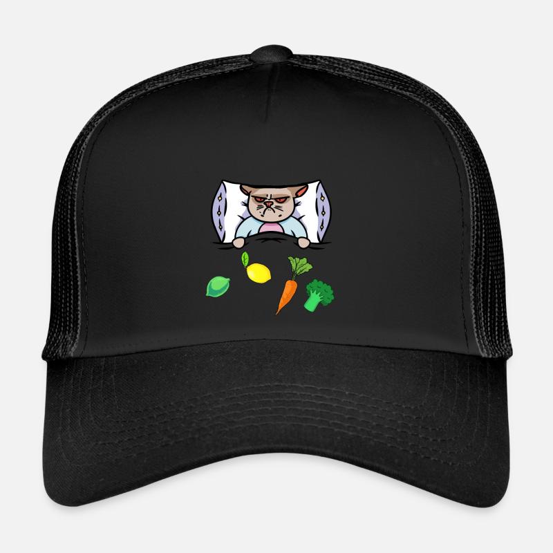 Cat Flu Bed Vitamins Health Sick Trucker Cap
