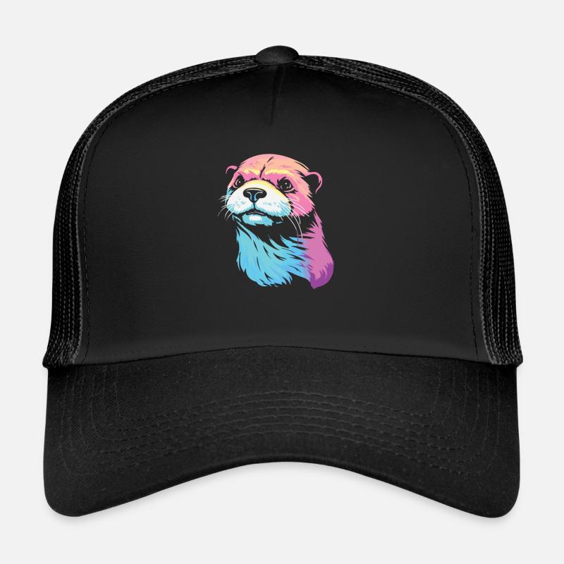 Otter - Trucker Cap - Schwarz/Schwarz
