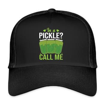 Cucumber Cucumber Food Lover Cucumber Lover - Trucker Cap - black/black - Front