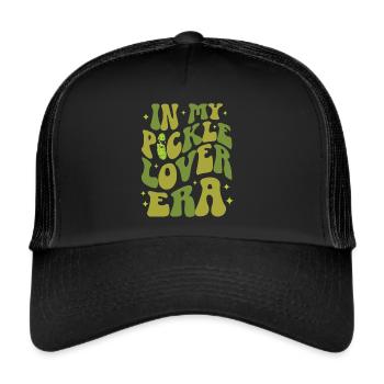 Cucumber Cucumber Food Lover Cucumber Lover - Trucker Cap - black/black - Front