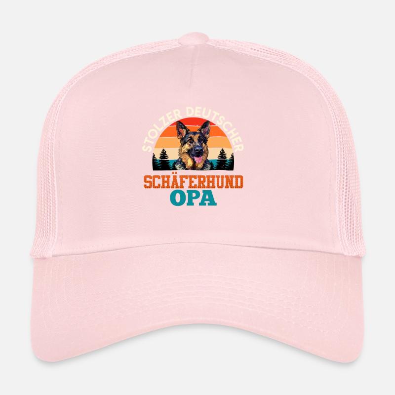 Schäferhund STOLZER DEUTSCHER SCHÄFERHUND OPA Trucker Cap
