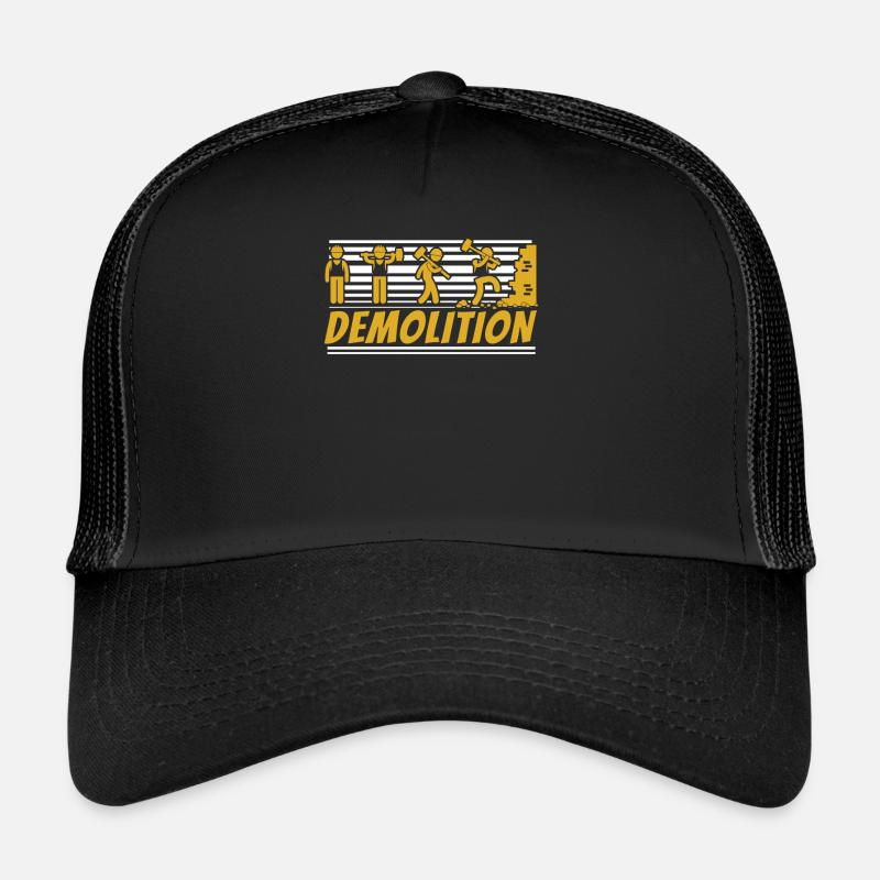Démolition Amélioration de l’habitat Maison de démolition Casquette trucker 
