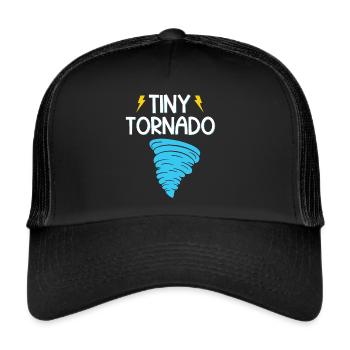 Drôle Tornade Hurricane Weather Chaser - Casquette trucker  - noir/noir - Devant