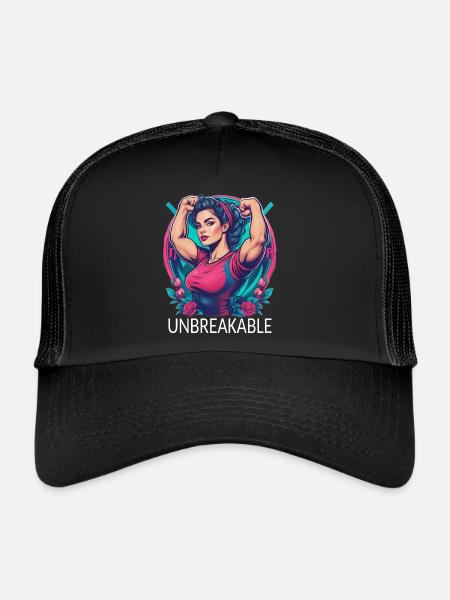 Le pouvoir des filles - Casquette trucker  - noir/noir - Devant