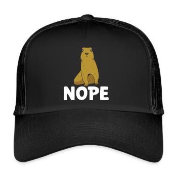 Funny Prairie -Dog Lover Funny Rodent - Trucker Cap - black/black - Front