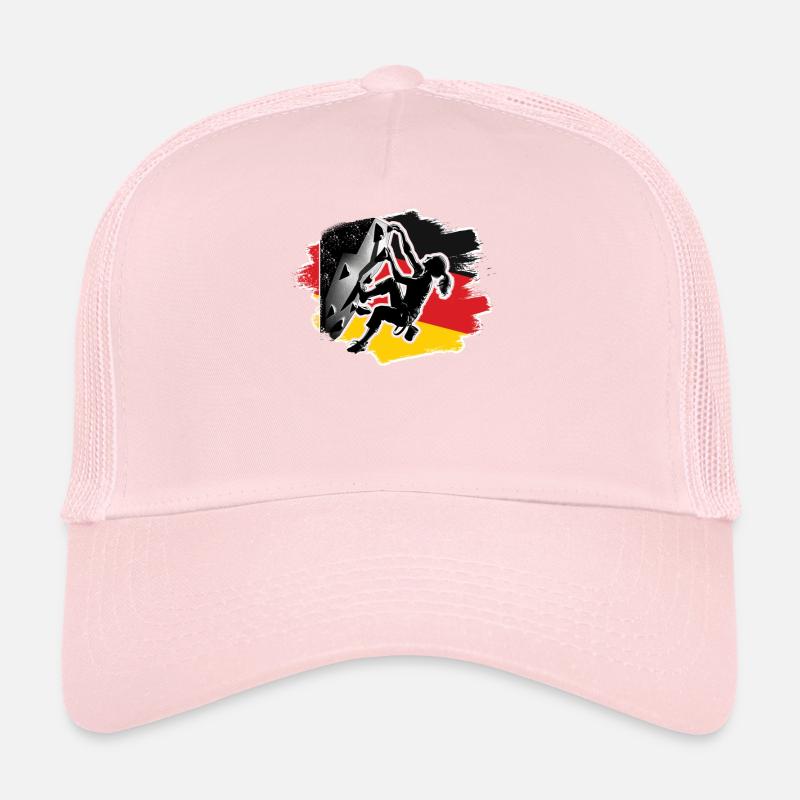 Germany Climber - Woman Boulderer Climbing Trucker Cap