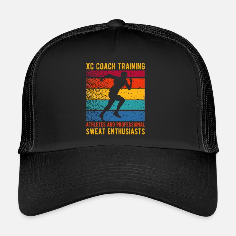 Lustiges XC Running Geschenk XC Runner Edition - Trucker Cap - Schwarz/Schwarz