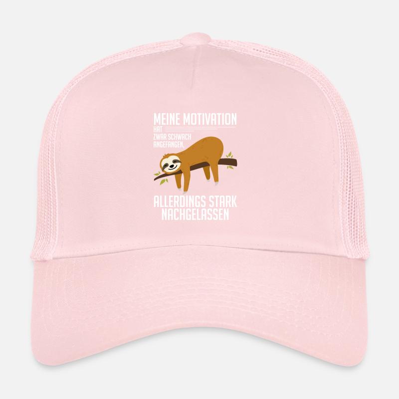 My Motivation Started Weak Sloth Trucker Cap