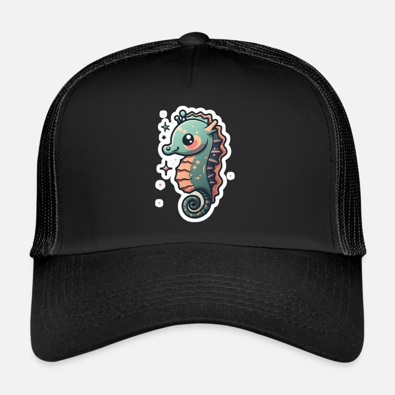 Seahorse Lover - Trucker Cap - black/black