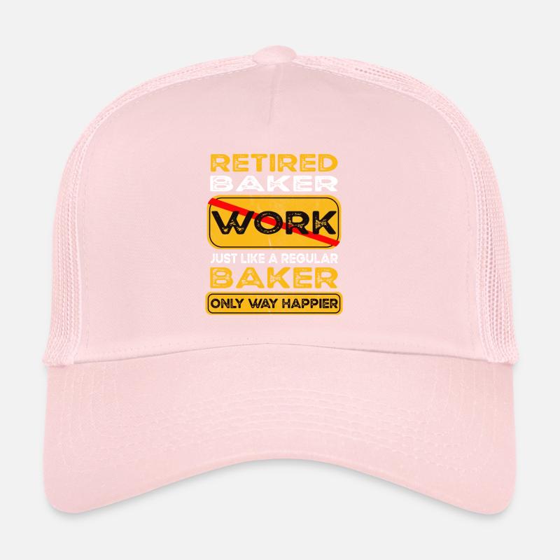 Retirement baker only happier Retired Trucker Cap