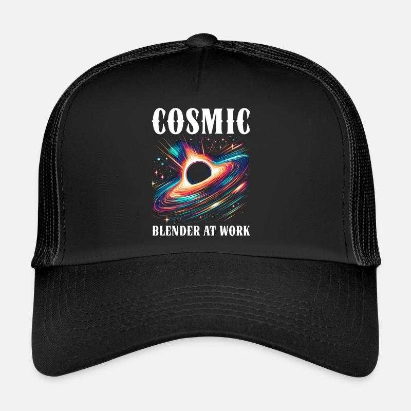 Black Hole Space Universe Astronomy Astronomer Trucker Cap