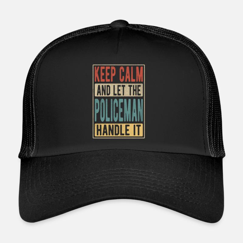 Cadeau rétro policier Casquette trucker 