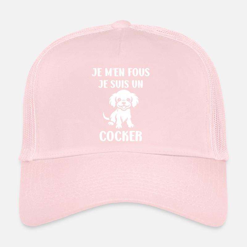 Chien cocker Casquette trucker 