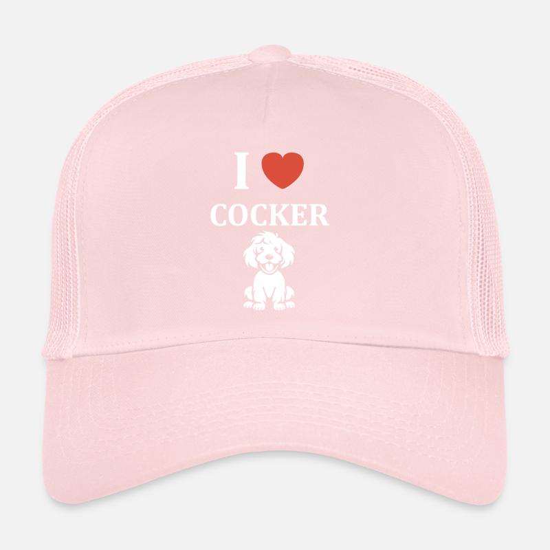 Chien cocker Casquette trucker 