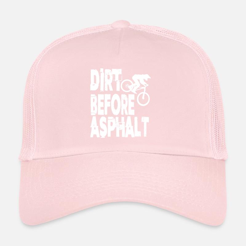 Dirt Before Asphalt Downhill VTT VTT Casquette trucker 