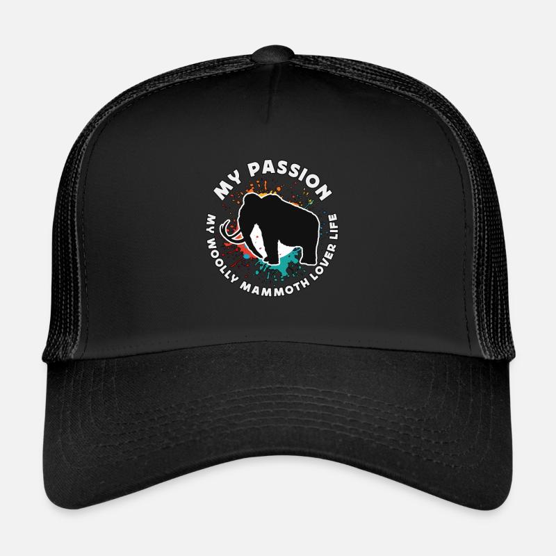 Woolly Mammoth Lover My Passion My Trunked Animals Trucker Cap