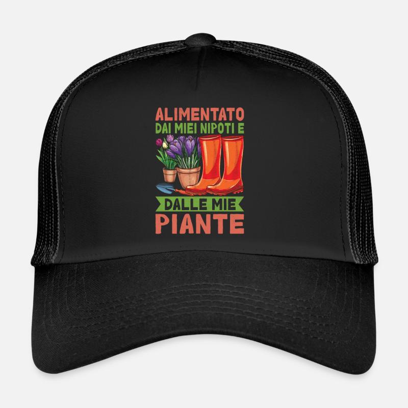 Propulsé par les petits-enfants et la conception des plantes Casquette trucker 