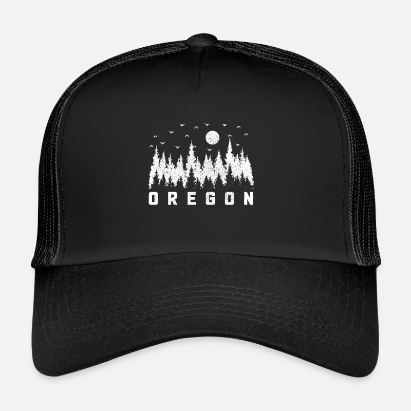 Oregon - Trucker Cap - Schwarz/Schwarz