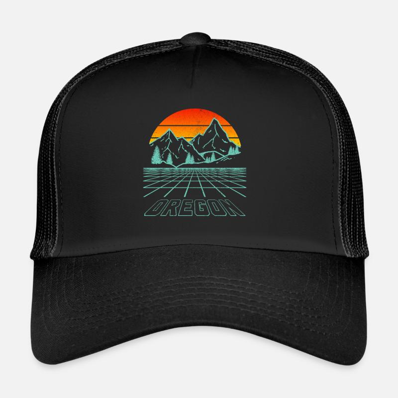 Oregon - Trucker Cap - Schwarz/Schwarz