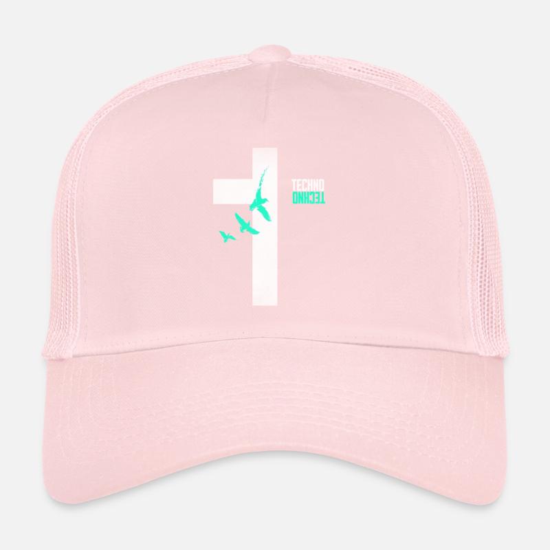 La techno, c’est ma croix religieuse Casquette trucker 
