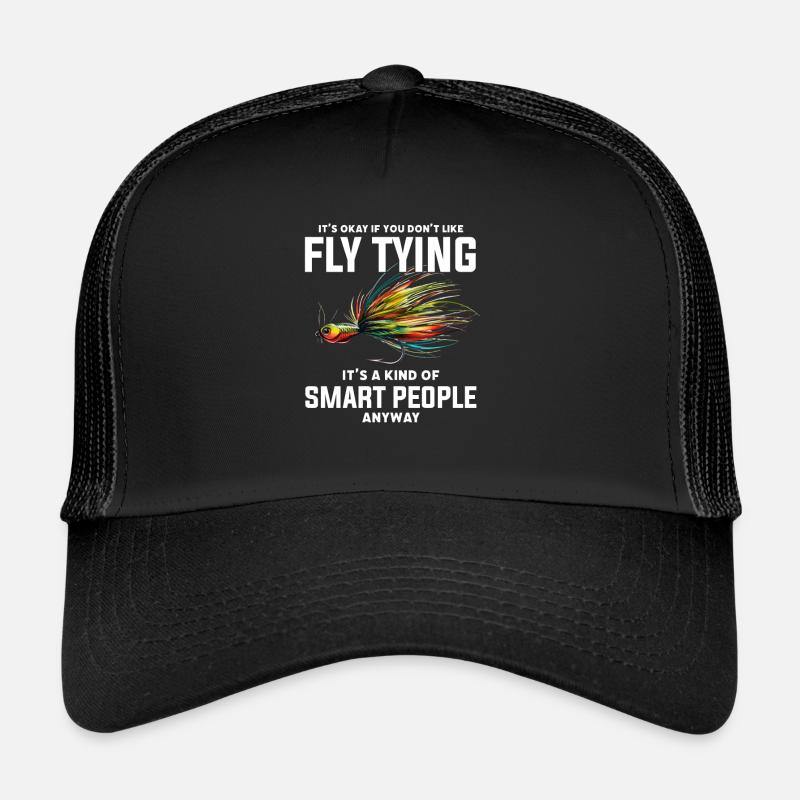 Pêche à la mouche des gens intelligents attachant Casquette trucker 