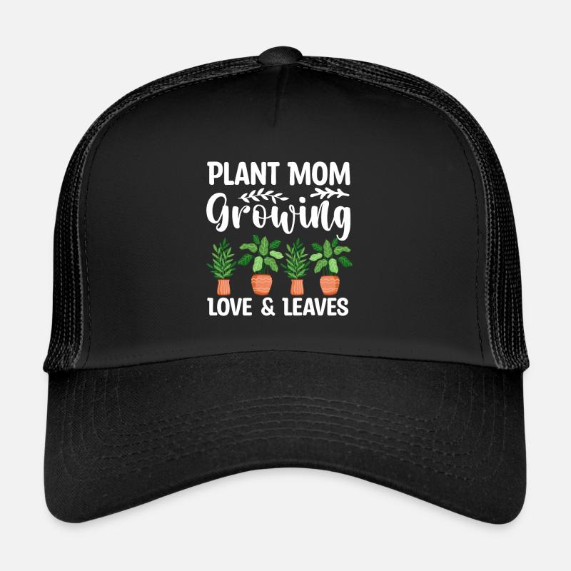 Pflanzenmutter Mutter Gartenpflanzen Blume - Trucker Cap - Schwarz/Schwarz