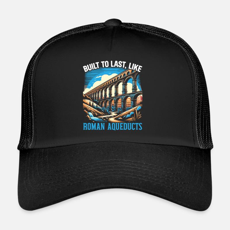 Roman Aqueducts Roman Engineering Ancient Rome Trucker Cap